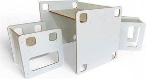 Σέτ Παιδικό Τραπεζάκι με 2 Καρέκλες Cubo White