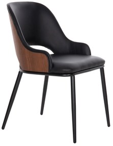 Intrahome ΚΑΡΕΚΛΑ DELF .03 CASABLANCALTCASABLANCAIOKYO ΜΑΥΡΟ-ΜΑΥΡΑ ΜΕΤΑΛ. ΠΟΔΙΑ-ΞΥΛΙΝΗ ΠΛΑΤΗ ΚΑΡΥΔΙ 48x55x76Υεκ. intraho-1636843
