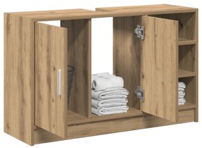 vidaXL Cabinet Νεροχύτη Δρυός 90x29x55 εκ. Επεξεργασμένο Ξύλο
