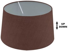 Καπέλο Φωτιστικού Ε27/E14 Up-Down Φ40cm Ύφασμα SPC 40 Arlight -284057-Καφέ 0284057