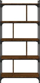 vidaXL Βιβλιοθήκη 5 Επιπέδων Καφέ Δρυς 76 x 32 x 158 εκ. Επεξ. Ξύλο