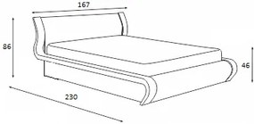 Κρεβάτι ξύλινο SENSE 140x200 DIOMMI 45-768