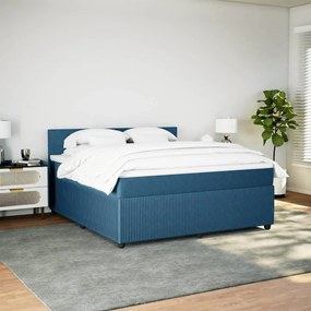 ΚΡΕΒΑΤΙ BOXSPRING ΜΕ ΣΤΡΩΜΑ ΜΠΛΕ 180X200 ΕΚ. ΒΕΛΟΥΔΙΝΟ 3287810