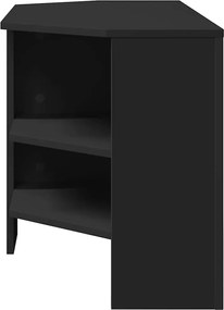 vidaXL ΓωνιακήΒάσηΤηλεόρασης Μαύρο 102 x 40,5 x 45 εκ