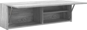 vidaXL Ντουλάπι τοίχου μπάνιου Γκρι Sonoma 100x25x30 cm