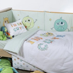 Κουβερλί Κούνιας (110x140) 2 Όψεων Nef-Nef Homeware Alphabet Monster