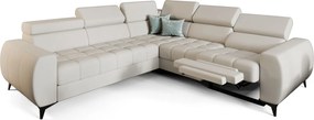 Γωνιακός καναπές Calyra II Relax Lthr-Κρεμ-Δεξιά
