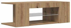 vidaXL Έπιπλο Τηλεόρασης με LED Αρτισιανή Δρυς 90x39x30 εκ Επεξ.Ξύλο
