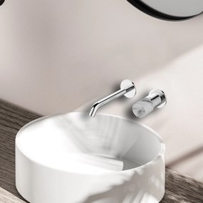 KARAG  JOAN Μπαταρία νιπτήρος εντοιχισμού JOAN Marmo Bianco 24686-425A-MB KARAG KARAG-5206836669960