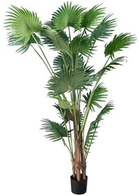 Τεχνητό Δέντρο Palm Tree 20014 Φ170x210cm Green-Brown GloboStar Πολυαιθυλένιο,Ύφασμα