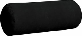 vidaXL Μαξιλάρια Στήριγμα 2 pcs Μαύρο Ø 25 x 70 cm Ύφασμα Μικροΐνας