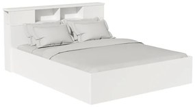 OLYMPUS double bed in white color 140x200cm 147.7x221x84 εκ.