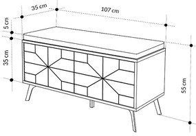 ΠΑΠΟΥΤΣΟΘΗΚΗ DUNE MEGAPAP ΧΡΩΜΑ ΑΝΟΙΧΤΟ ΚΑΡΥΔΙ 107X35X55ΕΚ.