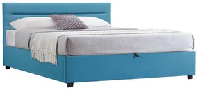 Intrahome Κρεβάτι Molito Intrahome βελούδο σε πετρόλ απόχρωση με αποθηκευτικό χώρο160x200εκ | SKU: INTRAPA-117111150