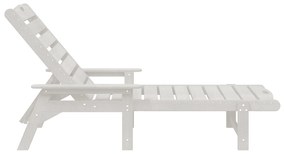 vidaXL Καναπές Ήλιου Λευκός 53x162x98.5 εκ. HDPE