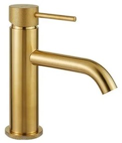 Armando Vicario Industrial Brushed Gold Μπαταρία Νιπτήρος με Βαλβίδα clic-clac