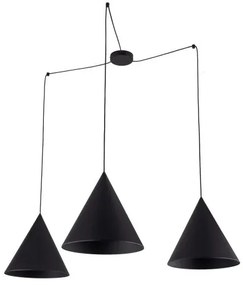 Κρεμαστό Φωτιστικό Οροφής 3xE27 Μαύρο Cono 6629 TK Lighting-6629-Μαύρο 6629