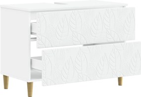 vidaXL Ντουλάπα Νιπτήρα Mπάνιου DELFT Λευκό 82 x 41 x 59 εκ