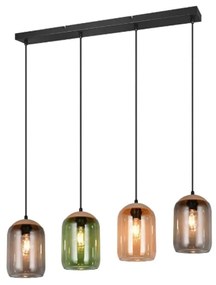 Φωτιστικό Οροφής - Ράγα Cork 364600417 90x15x150cm 4xE27 10W Multi Trio Lighting