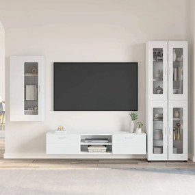 vidaXL Σετ επίπλου τηλεόρασης FLORIN 3 pcs Λευκό Επεξεργασμένο ξύλο