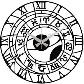 Ρολόι Τοίχου Enzoclock 279ENZ1425 Φ48cm Black Wallity Metal