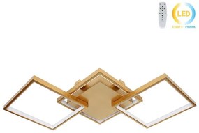 Φωτιστικό οροφής LED 34W 80Χ35Χ8 εκ. χρυσό με controller - GLOBOBOX 602165-602165-Χρυσό 602165