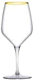 Ποτήρι Κρασιού Napa SP440359G6GD 580ml Clear-Gold Espiel Γυαλί
