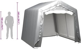 VidaXL Τέντα Αποθήκευσης Γκρι 300 x 300 εκ. Ατσάλινη