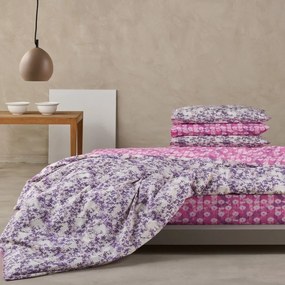 Κουβερλί Paco 42 Purple-Ecru Kentia Queen Size 220x240cm 100% Cotton