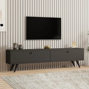 Έπιπλο τηλεόρασης Paris Megapap χρώμα ανθρακί 160x25x35εκ.-GP052-0135,1