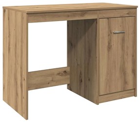 vidaXL Γραφείο Αρτισιανή Δρυς 100x50x76 εκ. από Επεξεργασμένο Ξύλο