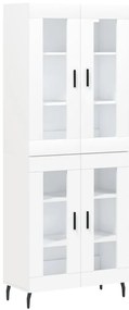 vidaXL Ντουλάπι Λευκό 69,5x34x180 εκ. από Επεξεργασμένο Ξύλο