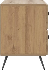 vidaXL Κομοδίνο Artisan Δρυς 62 x 34,5 x 47,5 εκ Επεξεργασμένο Ξύλο