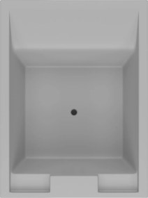 Acrilan Queen Veloure Light Grey - Μπανιέρα Υδρομασάζ 215x160 εκ - Maxxcoat, Αερομασάζ