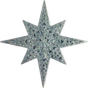 Χριστουγεννιάτικo στολίδι Αστέρι - 12cm - 23130 - Silver-23130_s
