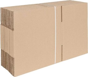 vidaXL Πτυσσόμενο Κουτί 50 τεμ. Φυσικό 30 x 21,5 x 14 εκ. Χαρτόνι