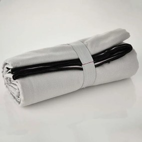 Πετσέτα Θαλάσσης Microfiber (90x160) Whitegg Grey S0102-2