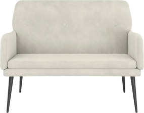 vidaXL Πάγκος Κρεμ 108x79x79 εκ. Βελούδινος