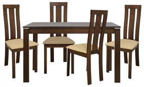 Σετ τραπεζαρίας C10050 5 τεμ με 4 Καρέκλες και Τραπέζι ανοιγόμενο 120+30Χ80Χ75 εκ.