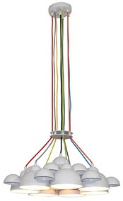 Φωτιστικό Οροφής Κρεμαστό HL-3591-XL 77-4135 Conall White  Homelighting Metal