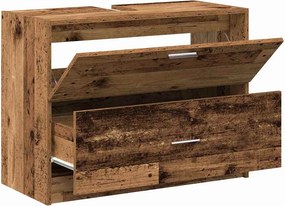 vidaXL Ντουλάπι Μπάνιου Παλιό Ξύλο 78 x 37 x 59 cm Επεξεργασμένο ξύλο