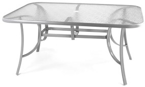 Τραπέζι εξωτερικού χώρου Houston 1070, Γυαλί, 72x90cm, 25 kg, Σκούρο γκρι, Μέταλλο | Epipla1.gr