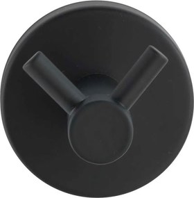 Κρεμαστράκι Τοίχου (Φ5.5x5.5) Wenko Bosio Black Matt 24233100