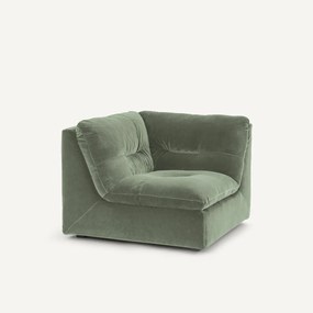 Γωνιακή πολυθρόνα σύνθεσης, βελούδο, Giuliano