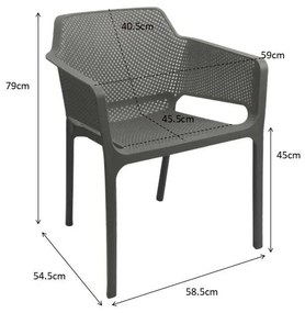 Πολυθρόνα Oviez pakoworld pp σε cappuccino απόχρωση 59x58x79εκ