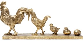 Επιτραπέζιο Διακοσμητικό Εξέλιξη Κότας Χρυσό 27x 57x11 εκ. (PL) 57.5x11x44708εκ - Χρυσό