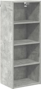 vidaXL Κρεμαστό ντουλάπι Σκυρόδεμα Γκρι 40 x 29,5 x 100 εκ.