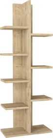Βιβλιοθήκη Tree Megapap χρώμα sapphire oak 45x21,4x121,8εκ.