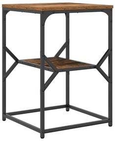 vidaXL Τραπεζάκι Πλευράς Παλαιό ξύλο 41 x 40 x 60 εκ.