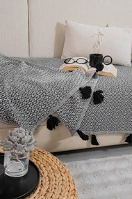 Stewehome Ριχτάρι καναπέ με πον εκρού 115x201 cm